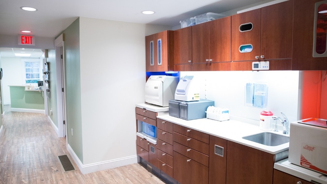 Dental lab and storage area