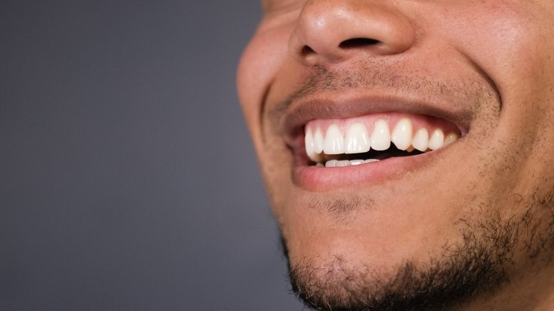 close-up of a beautiful smile